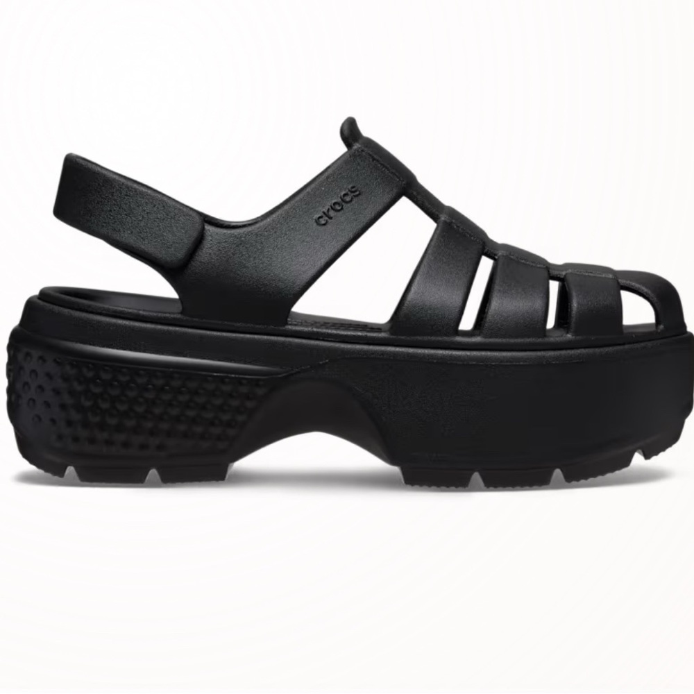 CROCS Black Platform Sandals